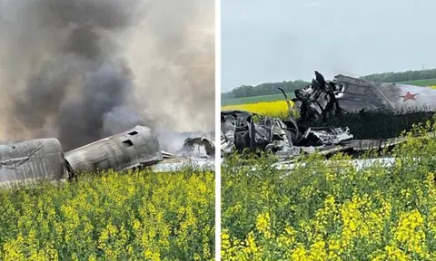 Máy bay ném bom Tu-22M3 Nga rơi ngay khi vừa tấn công Ukraine: Phi công mất tích, Kiev tuyên bố bắn hạ