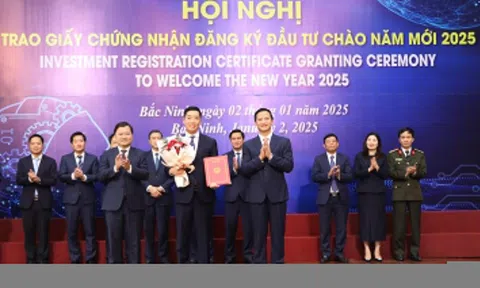 Bắc Ninh trao chứng nhận đầu tư một ngày đã vượt kế hoạch cả năm 2025