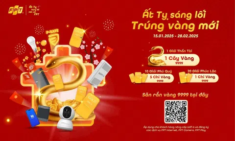 FPT chơi lớn chào Tết Ất Tỵ: Khách hàng có cơ hội trúng thưởng vàng 9999