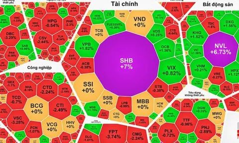 SHB và NVL bất ngờ tăng trần, VN-Index vẫn ở thế giằng co