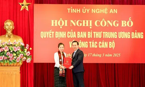 Nghệ An có tân Phó Bí thư Tỉnh ủy