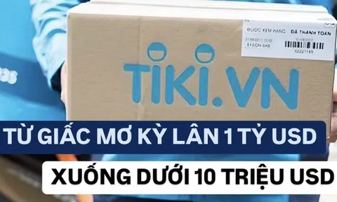 Từng là giấc mơ kỳ lân tỷ đô, Tiki giờ được định giá chưa tới 10 triệu USD