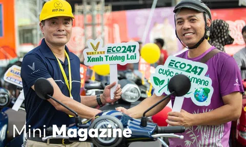 Người dân Hà Nội nô nức đổi xăng lấy điện, sắm xe máy VinFast