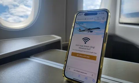 Vietnam Airlines mở “bầu trời số”: Kết nối Internet cả khi đang bay