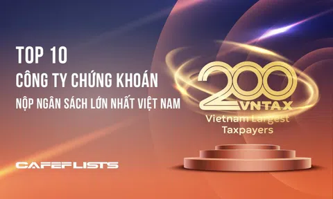 Công bố 10 Công ty Chứng khoán nộp ngân sách lớn nhất Việt Nam