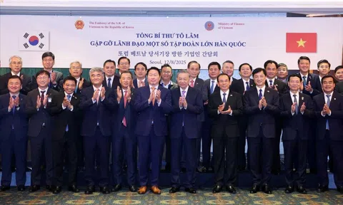 Tổng Bí thư Tô Lâm gặp gỡ lãnh đạo một số tập đoàn lớn của Hàn Quốc