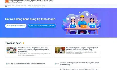 Cổng thông tin hỗ trợ người nộp thuế có tích hợp trợ lý AI