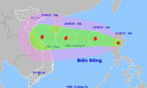 Áp thấp nhiệt đới sẽ mạnh thành bão số 5 Kajiki, giật tới cấp 13-14 và còn có thể mạnh thêm