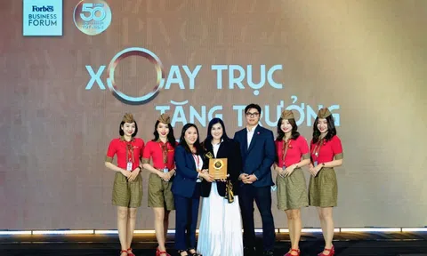 Forbes vinh danh Vietjet trong TOP 50 công ty niêm yết tốt nhất Việt Nam 2025