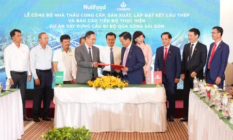 Nutifood công bố nhà thầu cung cấp, sản xuất, lắp đặt kết cấu thép dự án cầu đi bộ