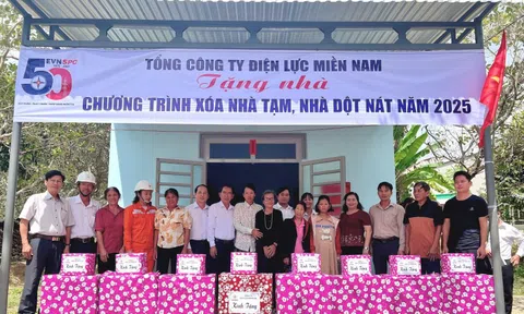 EVNSPC dành gần 19 tỷ đồng góp phần xóa nhà tạm tại các tỉnh miền Nam