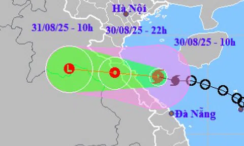 Bão số 6 giật cấp 9-10 đổ bộ vào miền Trung trong chiều tối nay 30-8