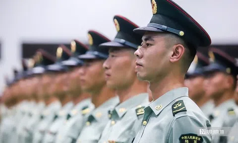 Hình ảnh khối quân nhân Trung Quốc đến Việt Nam tham gia diễu binh dịp Đại lễ 2/9