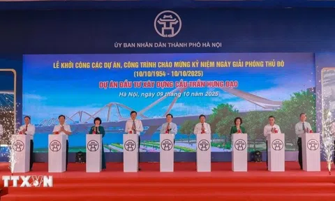 Hà Nội khởi công dự án xây dựng cầu Trần Hưng Đạo dài hơn 4 km