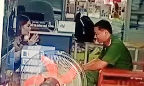 Phó hiệu trưởng Đỗ Thị Hồng Huế làm việc với công an
