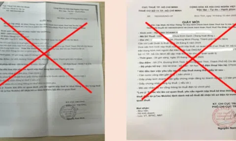 Cảnh báo giả mạo giấy mời của cơ quan thuế