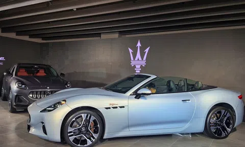 Cận cảnh GranCabrio Folgore - xe sang mui trần thuần điện của Maserati