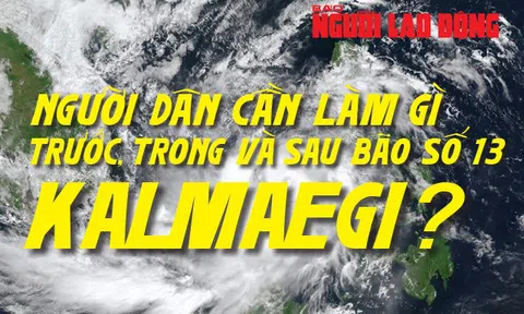 [Infographic] - Người dân cần làm gì trong và sau bão số 13 Kalmaegi?