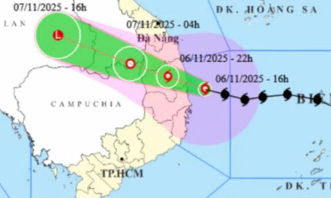 Bão số 13 Kalmaegi giật cấp 16, cách Quy Nhơn 90 km, dự báo đổ bộ từ 18-22 giờ tối nay