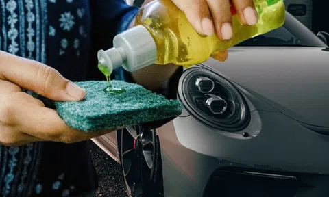 Dùng nước rửa chén để rửa xe được không?