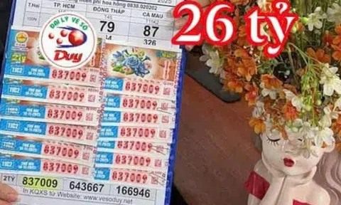 Một đại lý ở Vĩnh Long mỗi ngày bán 500.000 tờ vé số, trong đó bán online 300.000 tờ