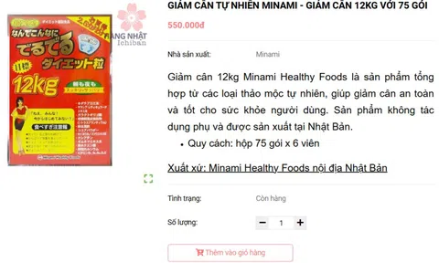 Shopee nói gì khi bị yêu cầu gỡ sản phẩm "Giảm cân 12kg Minami"?