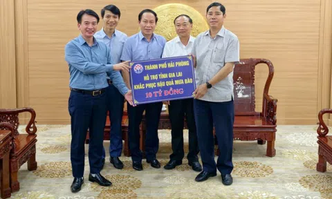 Hải Phòng hỗ trợ 10 tỉ đồng giúp Gia Lai khắc phục thiệt hại do bão số 13
