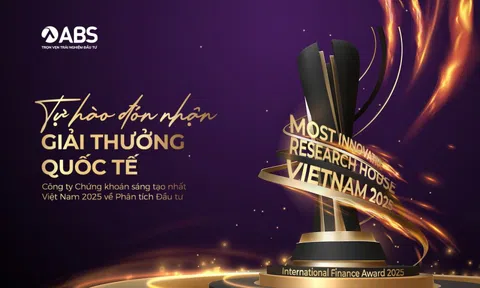 ABS nhận giải thưởng Công ty Chứng khoán sáng tạo nhất Việt Nam về Phân tích Đầu tư 2025