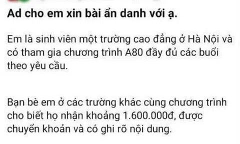 Hiệu trưởng lên tiếng việc sinh viên bức xúc liên quan tiền hỗ trợ A80