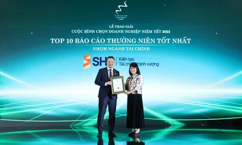 SHS lần thứ 6 được vinh danh trong Top 10 Báo cáo thường niên tốt nhất VLCA