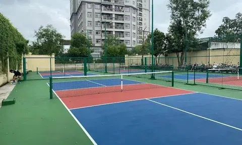 Phường An Khánh cưỡng chế sân pickleball gần 800 m2 xây không phép