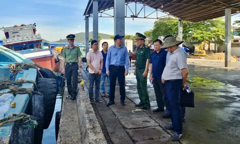 Phó Chủ tịch UBND TPHCM Hoàng Nguyên Dinh kiểm tra thực tế tại 4 cảng cá trong ngày 13-12