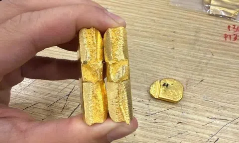 Vàng giả độn vonfram tái xuất, khó phân biệt bằng mắt thường