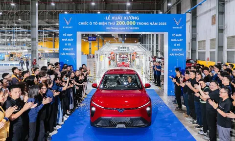 Nhà máy VinFast Hải Phòng vừa lập kỷ lục trong ngày cuối năm 2025