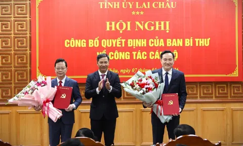 Lai Châu có 2 tân Phó Bí thư Tỉnh ủy