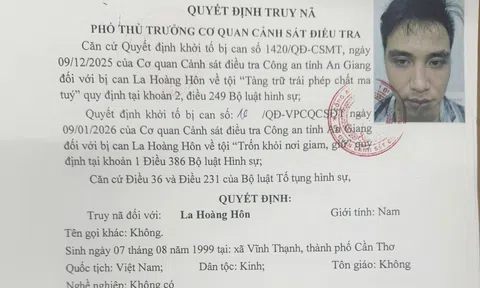 Công an đang tung lực lượng truy bắt bị can La Hoàng Hôn