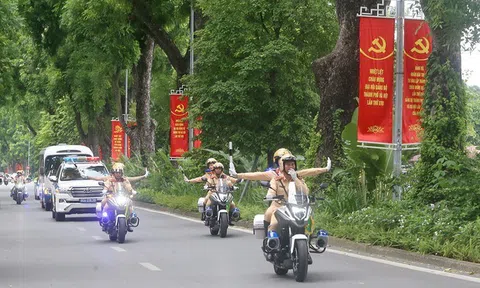 Cục CSGT thông báo các tuyến đường cấm, hạn chế xe phục vụ Đại hội Đảng XIV