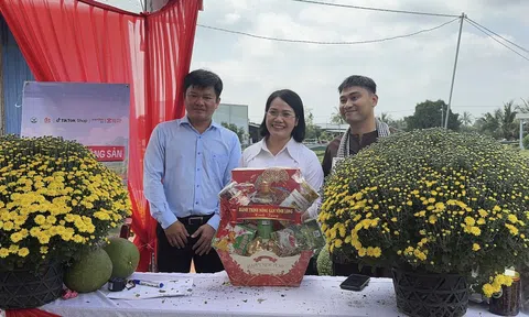 CLIP: Nữ bí thư xã cùng TikToker livestream bán cúc mâm xôi nở sớm cho nhà vườn