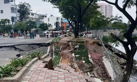 UBND phường Chánh Hưng thông tin về vụ sụt lún bờ kè kênh Tàu Hủ