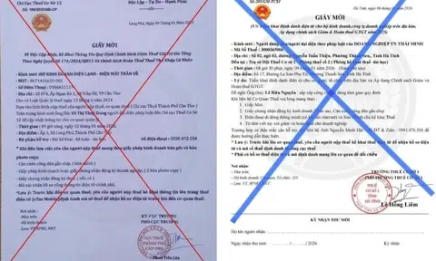 Cảnh báo giả mạo giấy mời làm việc với cơ quan thuế