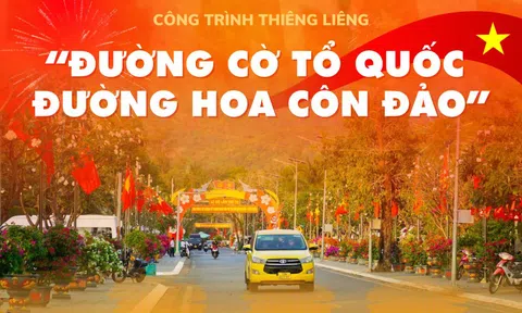 Sáng nay, khánh thành công trình “Đường cờ Tổ quốc - Đường hoa Côn Đảo”
