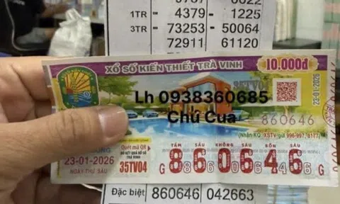 Xôn xao giải độc đắc xổ số miền Nam trúng tại quán nhậu Cậu Út ở Cần Thơ