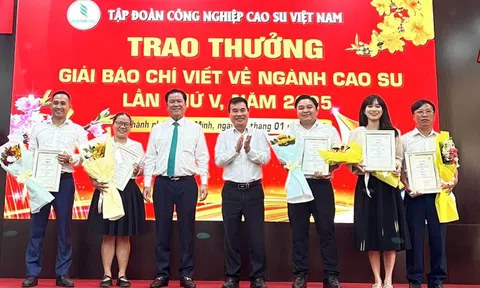 Báo Người Lao Động đoạt giải A viết về ngành cao su năm 2025