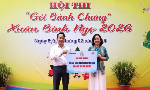 Rộn ràng hội thi gói bánh chưng lan tỏa nghĩa tình Xuân Bính Ngọ
