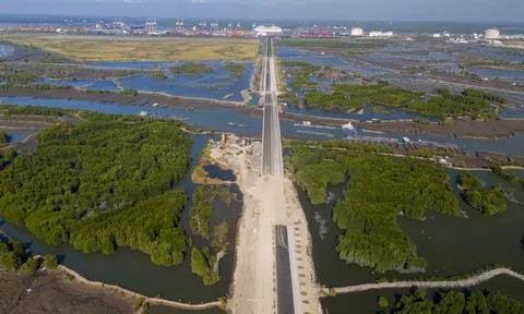 Hai tuyến đường hơn 5.000 tỷ kết nối siêu cảng Cái Mép sắp về đích