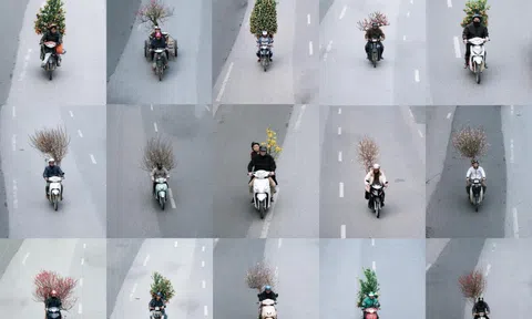 Bộ ảnh “Chở Tết về nhà” chụp trong một buổi chiều gây bão mạng