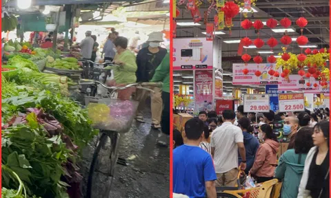 Khung cảnh trái ngược ở siêu thị và chợ truyền thống TPHCM ngày 26 Tết
