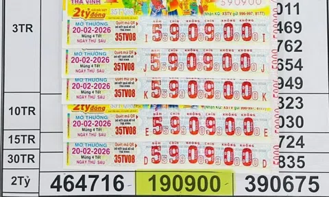 Sáng mùng 5 Tết, bất ngờ với 3 giải độc đắc của xổ số miền Nam