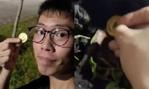 Tìm thấy đồng tiền vàng, chàng trai nhận thưởng hơn 5 tỷ đồng