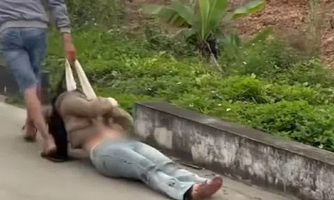 Công an xác minh clip cô gái bị người đàn ông kéo lê trên đường